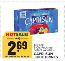Food Lion Capri Sun Juice Drinks offer