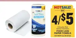 Food Lion FOOD LION PAPER TOWELS offer
