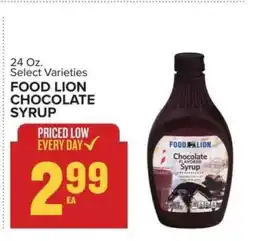 Food Lion FOOD LION CHOCOLATE SYRUP offer