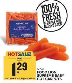 Food Lion FOOD LION SUPREME BABY CUT CARROTS offer