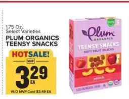 Food Lion PLUM ORGANICS TEENSY SNACKS offer