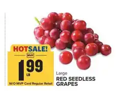 Food Lion Large Red Seedless Grapes offer