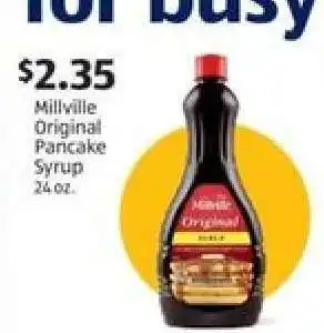 Aldi Millville Original Pancake Syrup offer