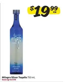 Winn Dixie Milagro Silver Tequila offer