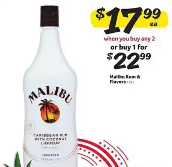 Winn Dixie Malibu Rum & Flavors offer