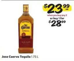 Winn Dixie Jose Cuervo Tequila offer