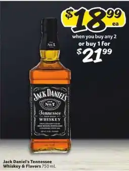 Winn Dixie Jack Daniel's Tennessee Whiskey & Flavors offer