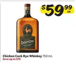 Winn Dixie Chicken Cock Rye Whiskey offer