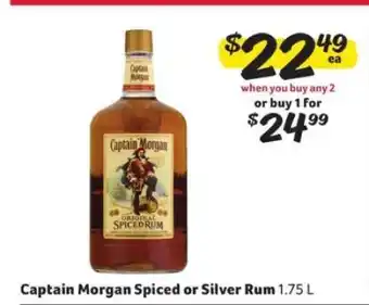 Winn Dixie Captain Morgan Spiced Or Silver Rum offer