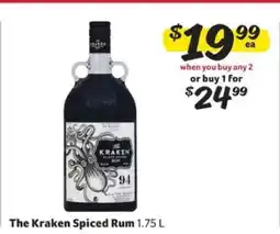 Winn Dixie The Kraken Spiced Rum offer