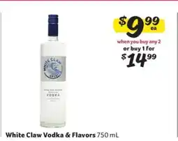 Winn Dixie White Claw Vodka & Flavors offer