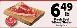 Save a Lot Fresh Beef T-Bone Steaks offer
