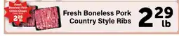 Save a Lot Fresh Boneless Pork Country Style Ribs offer