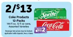 Save a Lot Coke Products 12-Packs offer