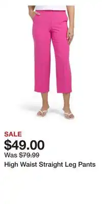 TJ Maxx High Waist Straight Leg Pants offer
