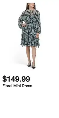 TJ Maxx Floral Mini Dress offer
