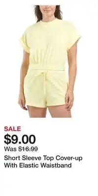 TJ Maxx Short Sleeve Top Cover-up With Elastic Waistband offer
