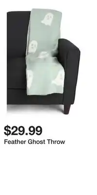 TJ Maxx Feather Ghost Throw offer