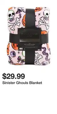 TJ Maxx Sinister Ghouls Blanket offer
