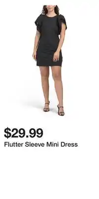 TJ Maxx Flutter Sleeve Mini Dress offer