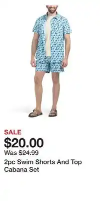 TJ Maxx 2pc Swim Shorts And Top Cabana Set offer