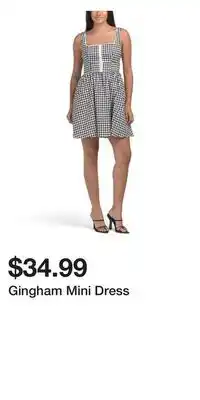 TJ Maxx Gingham Mini Dress offer