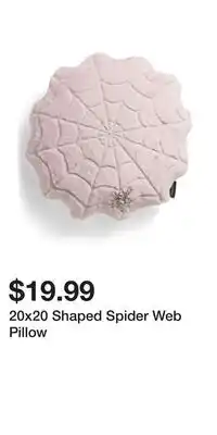 TJ Maxx 20x20 Shaped Spider Web Pillow offer
