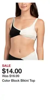 TJ Maxx Color Block Bikini Top offer