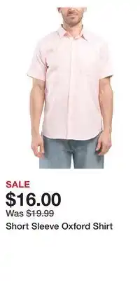 TJ Maxx Short Sleeve Oxford Shirt offer