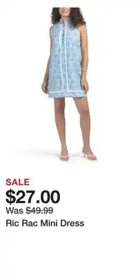 TJ Maxx Ric Rac Mini Dress offer