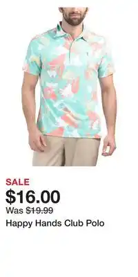 TJ Maxx Happy Hands Club Polo offer