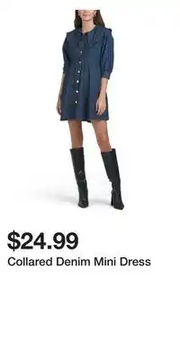 TJ Maxx Collared Denim Mini Dress offer