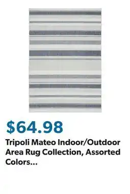 Sam's Club Tripoli Mateo Indoor/Outdoor Area Rug Collection, Assorted Colors and Sizes offer