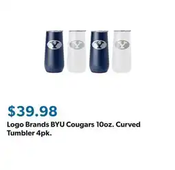 Sam's Club Logo Brands BYU Cougars 10oz. Curved Tumbler 4pk offer