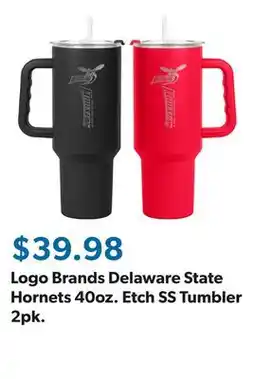 Sam's Club Logo Brands Delaware State Hornets 40oz. Etch SS Tumbler 2pk offer