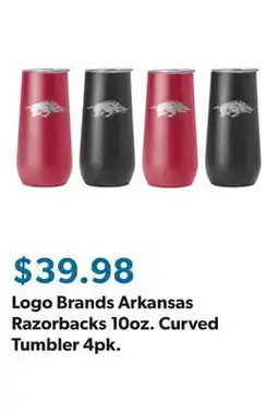 Sam's Club Logo Brands Arkansas Razorbacks 10oz. Curved Tumbler 4pk offer