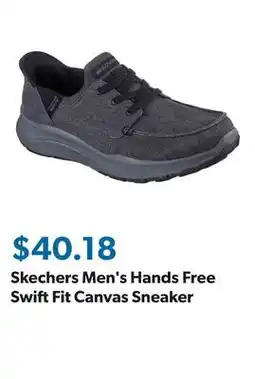Sam's Club Skechers Men's Hands Free Swift Fit Canvas Sneaker offer
