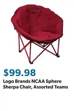 Sam's Club Logo Brands NCAA Sphere Sherpa Chair, Assorted Teams offer