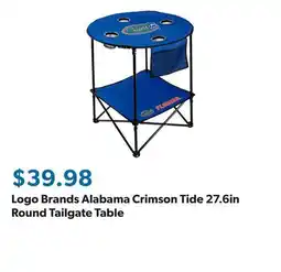 Sam's Club Logo Brands Alabama Crimson Tide 27.6in Round Tailgate Table offer