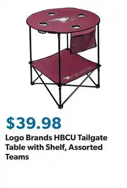 Sam's Club Logo Brands HBCU Tailgate Table with Shelf, Assorted Teams offer