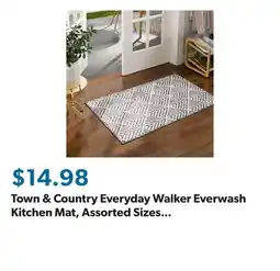 Sam's Club Town & Country Everyday Walker Everwash Kitchen Mat, Assorted Sizes and Colors offer