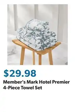 Sam's Club Member's Mark Hotel Premier 4-Piece Towel Set offer
