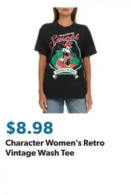Sam's Club Character Women's Retro Vintage Wash Tee offer