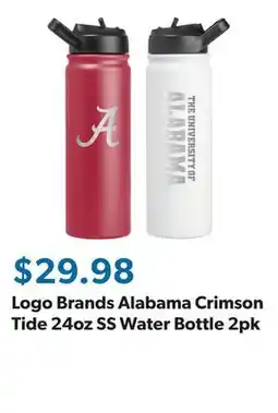 Sam's Club Logo Brands Alabama Crimson Tide 24oz SS Water Bottle 2pk offer