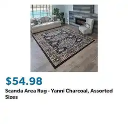 Sam's Club Scanda Area Rug - Yanni Charcoal, Assorted Sizes offer