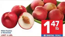 Albertsons White peaches or nectarines offer