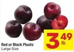 Albertsons Red or black pluots offer