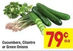 Albertsons Cucumbers, cilantro or green onions offer