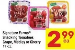 Albertsons Signature farms snacking tomatoes grape, medley or cherry offer