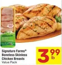 Albertsons Signature farms boneless skinless chicken breasts offer